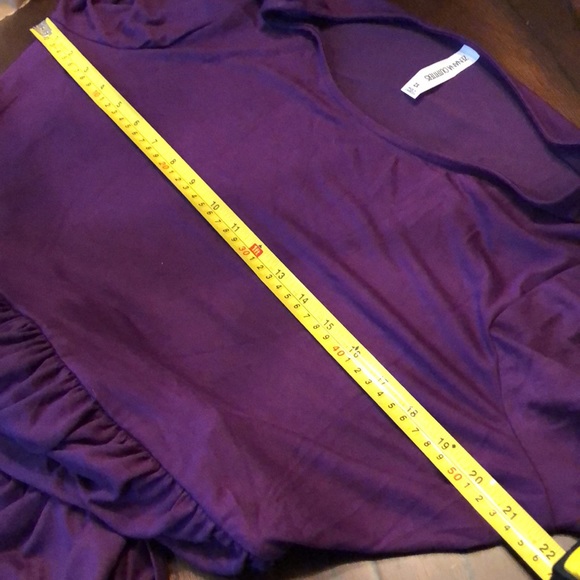💜Zenana Outfitters plum purple comfy short sleeve t-shirt dress with pockets - Picture 10 of 10